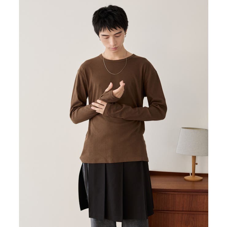 タイトフィットリブT(LS) | WEGO【MEN】 | 詳細画像10 