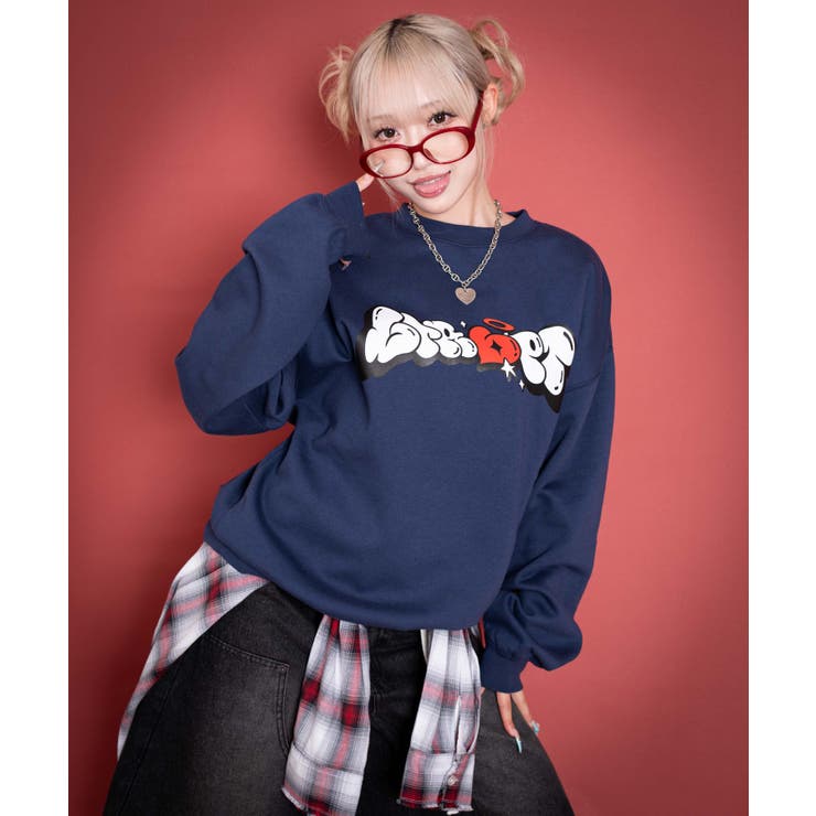 ハートモチーフプルオーバー | WEGO【MEN】 | 詳細画像3 