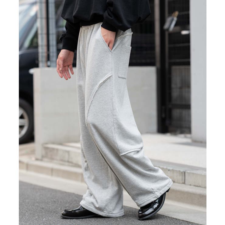 杢グレー | バルーン3Dスウェットパンツ | WEGO【MEN】