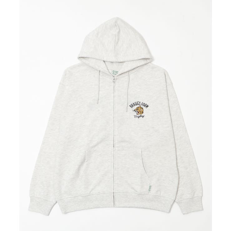 刺繍ジップパーカー(トラ柄) | WEGO【MEN】 | 詳細画像1 