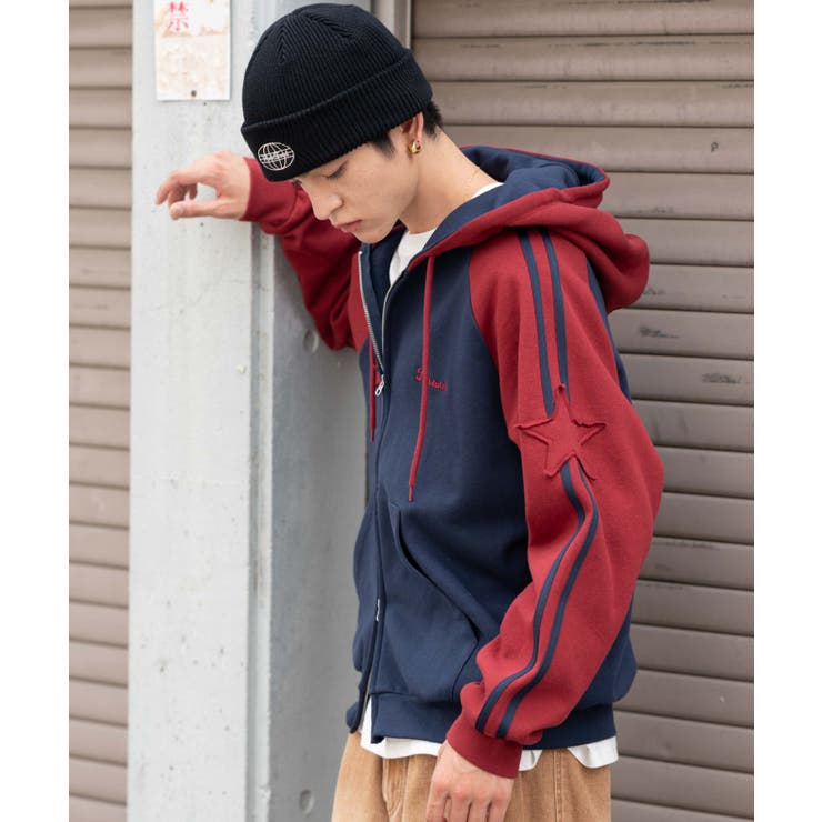 ラインラグランZIPパーカー | WEGO【MEN】 | 詳細画像12 