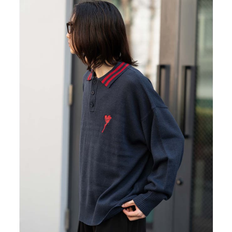 ラインポロニットプルオーバー | WEGO【MEN】 | 詳細画像10 