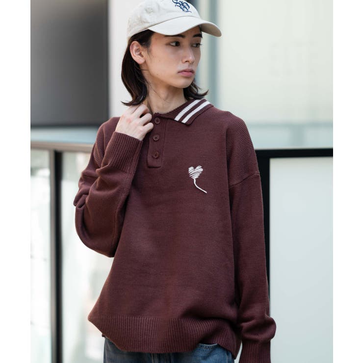 ラインポロニットプルオーバー | WEGO【MEN】 | 詳細画像13 