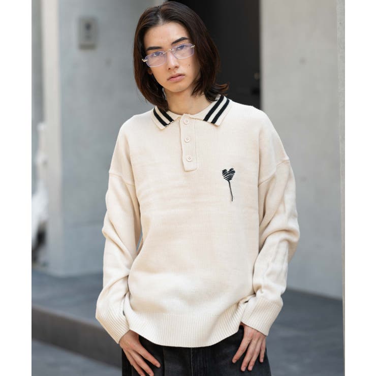 ラインポロニットプルオーバー | WEGO【MEN】 | 詳細画像19 