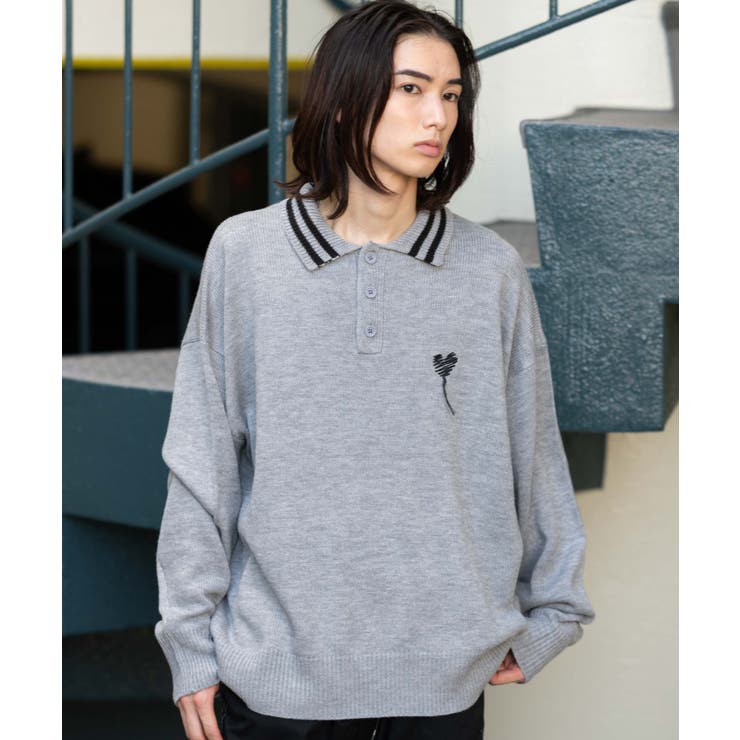 ラインポロニットプルオーバー | WEGO【MEN】 | 詳細画像23 