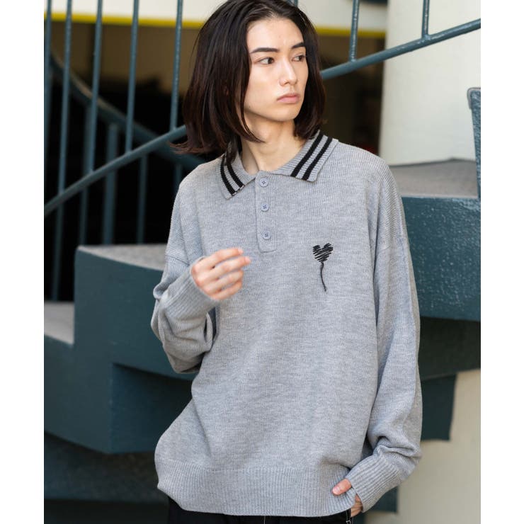 ラインポロニットプルオーバー | WEGO【MEN】 | 詳細画像24 