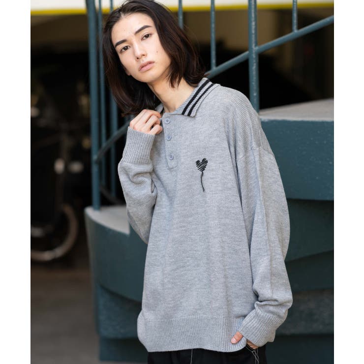 ラインポロニットプルオーバー | WEGO【MEN】 | 詳細画像25 