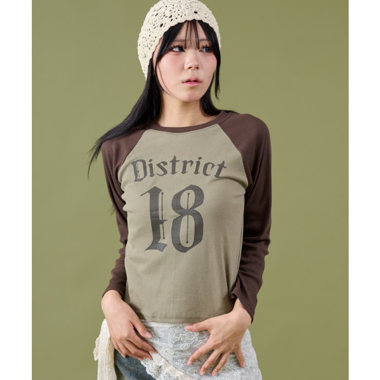ナンバリングロゴラグランTOP | WEGO【WOMEN】 | 詳細画像1 