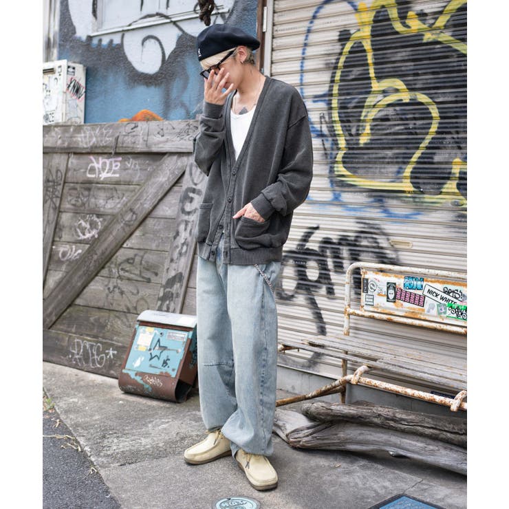 チェーン付きバルーンデニムパンツ | WEGO【MEN】 | 詳細画像2 