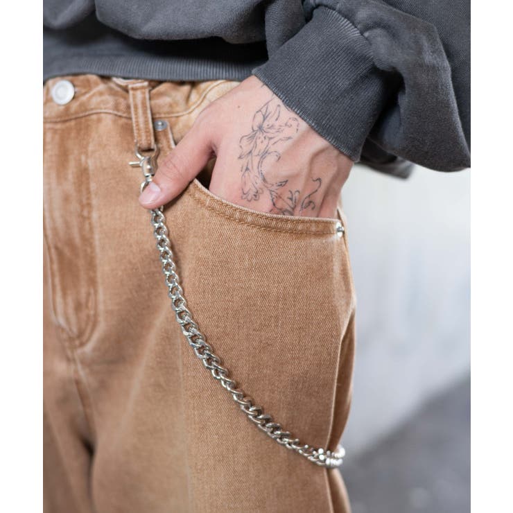 チェーン付きバルーンデニムパンツ | WEGO【MEN】 | 詳細画像5 