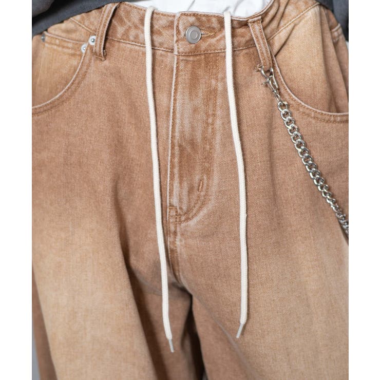 チェーン付きバルーンデニムパンツ | WEGO【MEN】 | 詳細画像6 