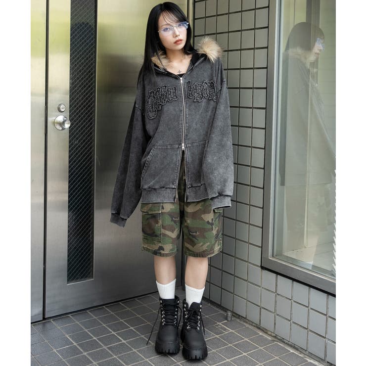 ファーフードBIGZIPパーカー[品番：WG010096172]｜WEGO【WOMEN