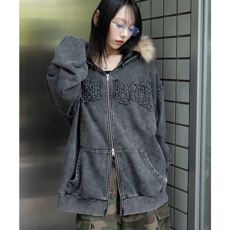 ファーフードBIGZIPパーカー[品番：WG010096172]｜WEGO【WOMEN