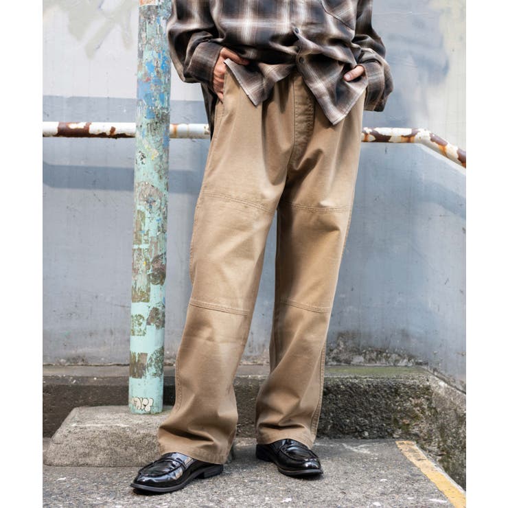 ベージュ | イージーダブルニーパンツ | WEGO【MEN】