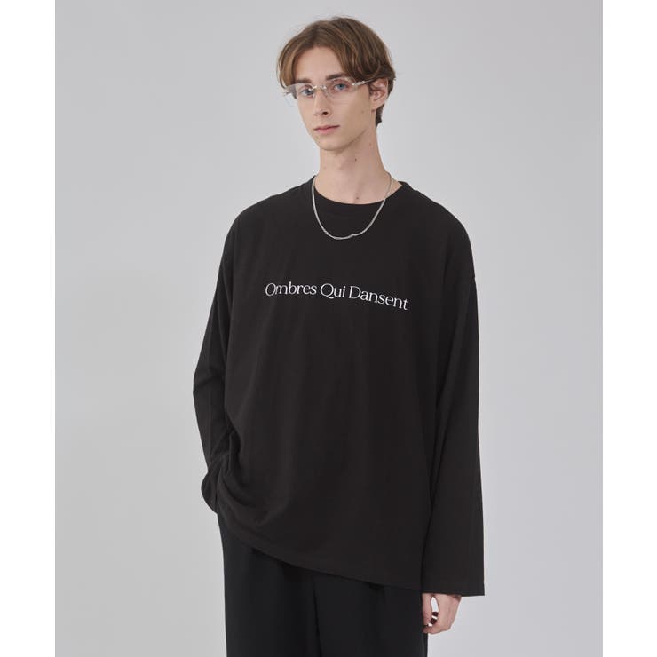 ブラック | アクセ付きフォトコラージュT(LS) | WEGO【MEN】