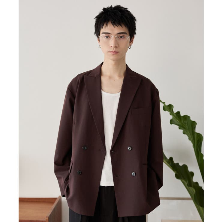 ダークグリーン ダブルブレスト テーラードジャケット 美品】ZARA ダブルブレスト テーラード ジャケット ダークグリーン M