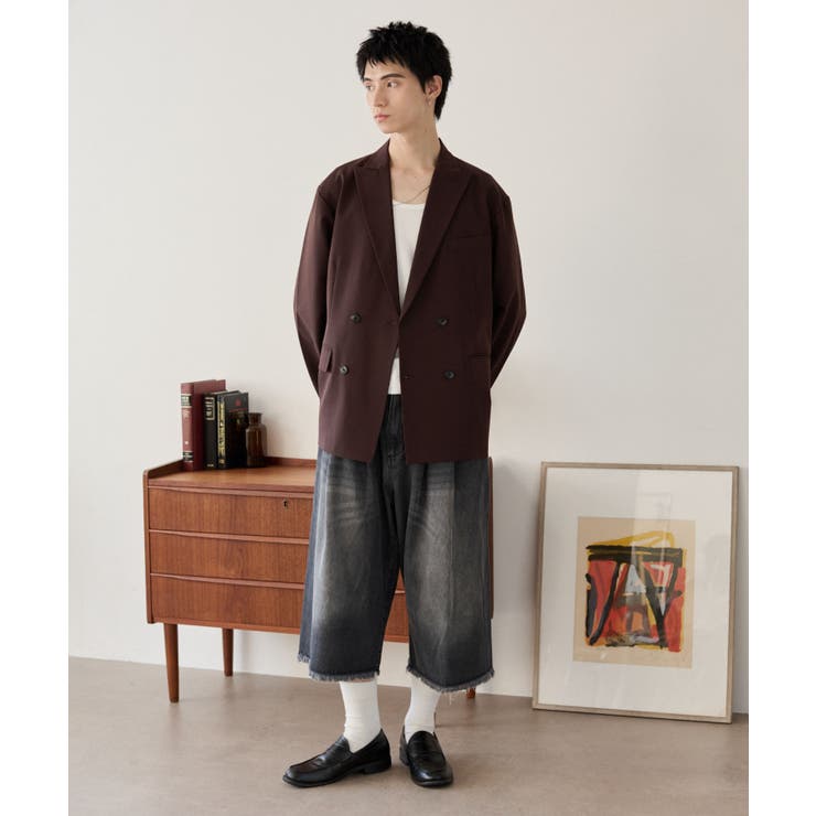 TRダブルブレストテーラードジャケット | WEGO【MEN】 | 詳細画像12 