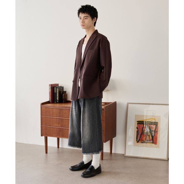 TRダブルブレストテーラードジャケット | WEGO【MEN】 | 詳細画像13 