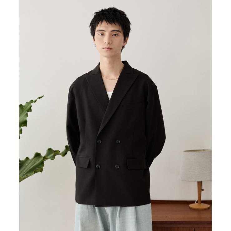 TRダブルブレストテーラードジャケット | WEGO【MEN】 | 詳細画像16 