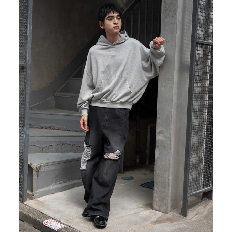 バルーンクロップドプルパーカー | WEGO【MEN】 | 詳細画像11 