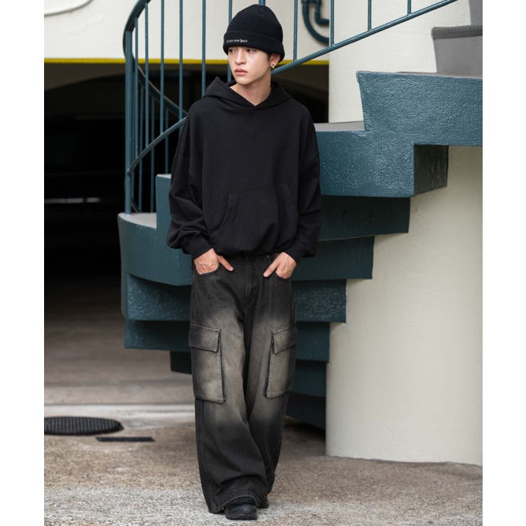 バルーンクロップドプルパーカー | WEGO【MEN】 | 詳細画像23 