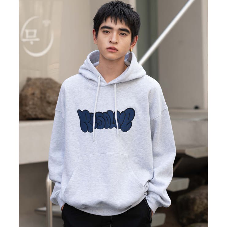 グレーその他 | グラフィックロゴプルパーカー | WEGO【MEN】