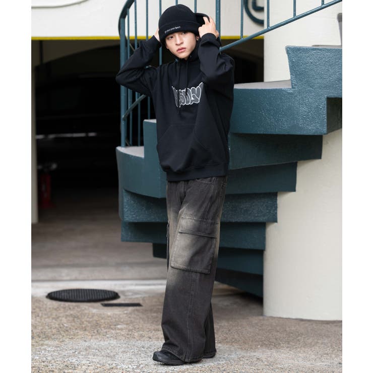 グラフィックロゴプルパーカー | WEGO【MEN】 | 詳細画像8 