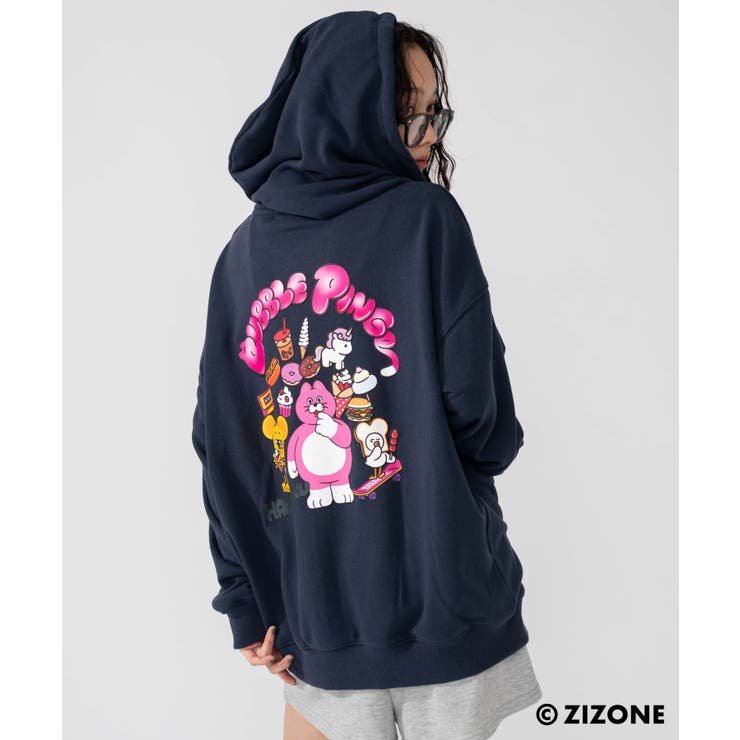 別注ZIZONEグラフィックZIPパーカー | WEGO【MEN】 | 詳細画像1 