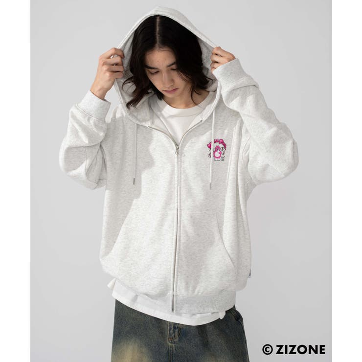 114 | 別注ZIZONEグラフィックZIPパーカー | WEGO【MEN】