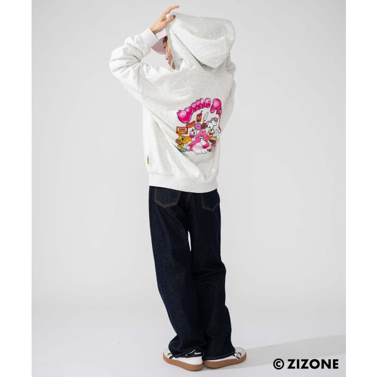 別注ZIZONEグラフィックZIPパーカー | WEGO【MEN】 | 詳細画像5 