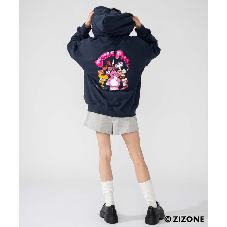 別注ZIZONEグラフィックZIPパーカー | WEGO【MEN】 | 詳細画像11 