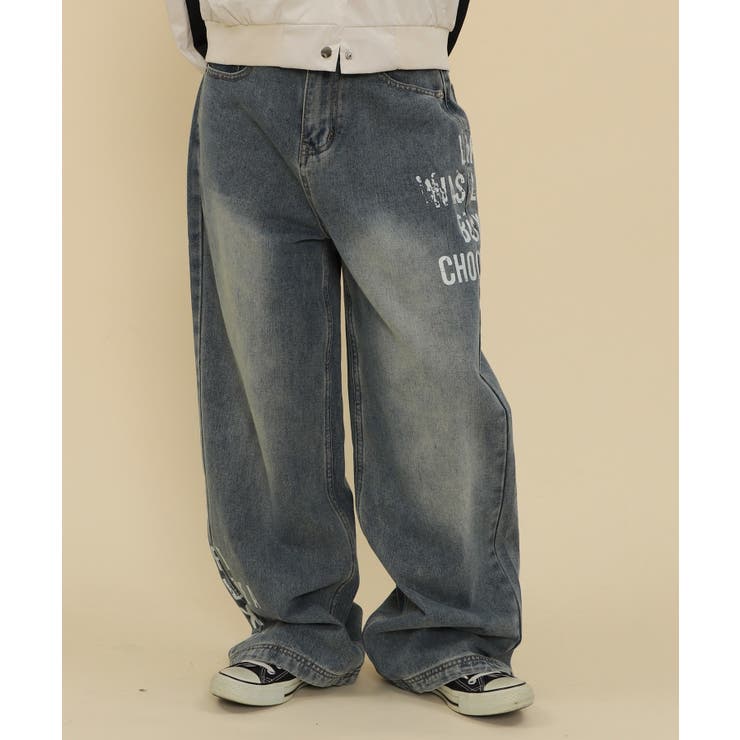 グラフィックストレートデニム | WEGO【WOMEN】 | 詳細画像1 