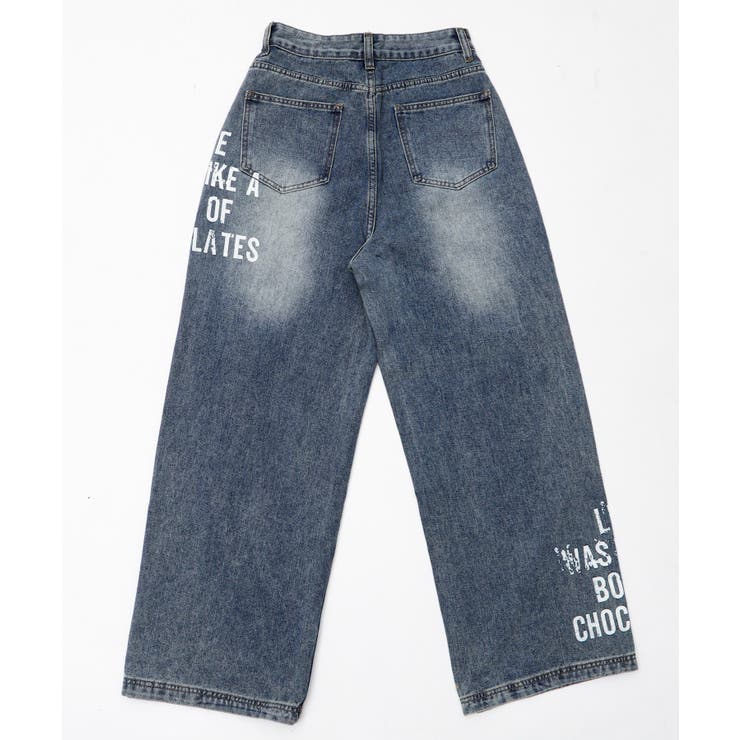 グラフィックストレートデニム | WEGO【WOMEN】 | 詳細画像8 