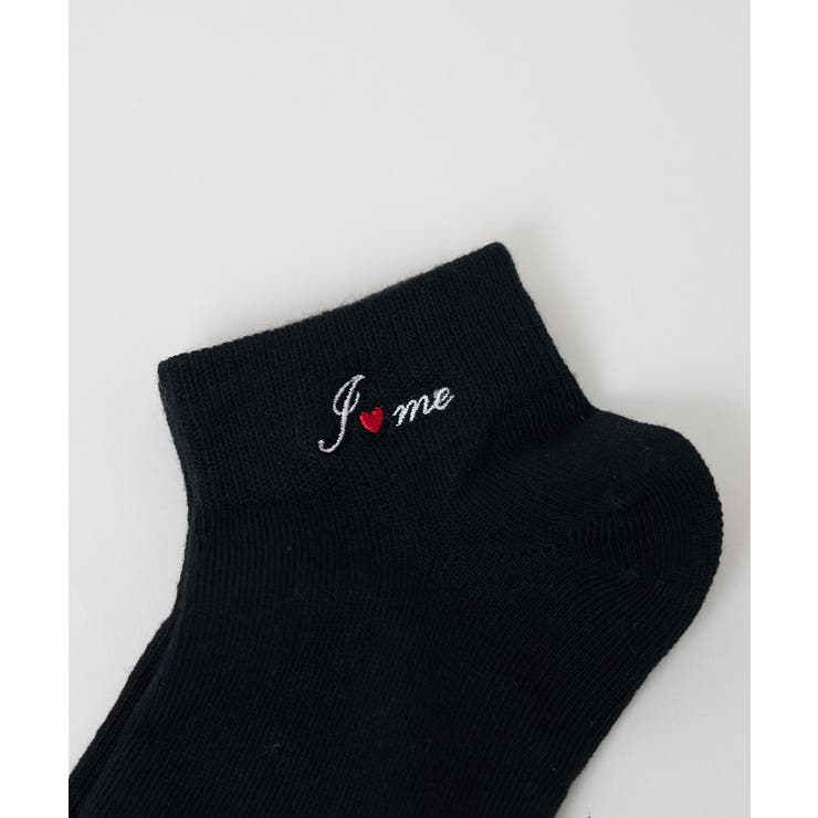 刺繍ロゴショートソックス | WEGO【WOMEN】 | 詳細画像10 