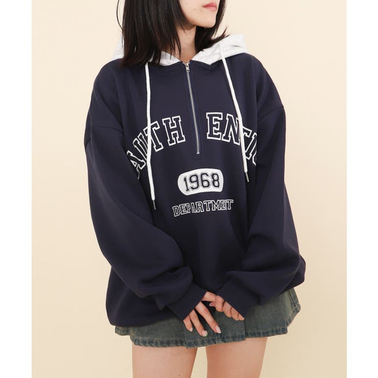 バイカラーロゴBIGパーカー | WEGO【WOMEN】 | 詳細画像1 