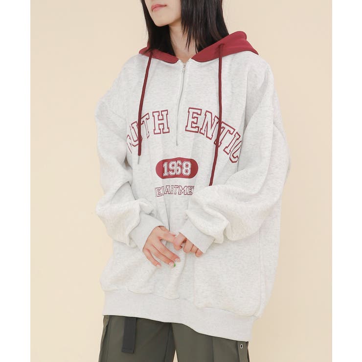 バイカラーロゴBIGパーカー | WEGO【WOMEN】 | 詳細画像10 