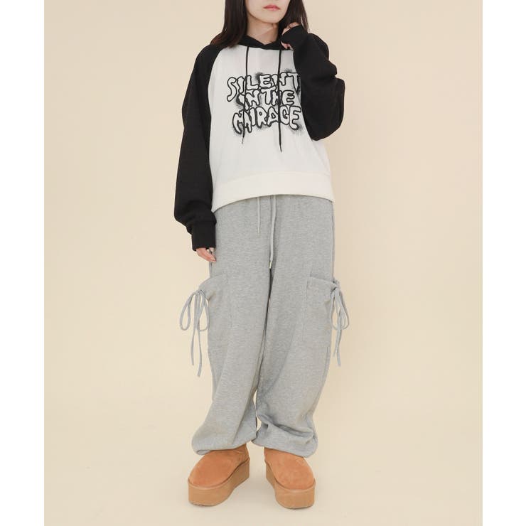 ラグランハンドライトロゴパーカー | WEGO【WOMEN】 | 詳細画像2 