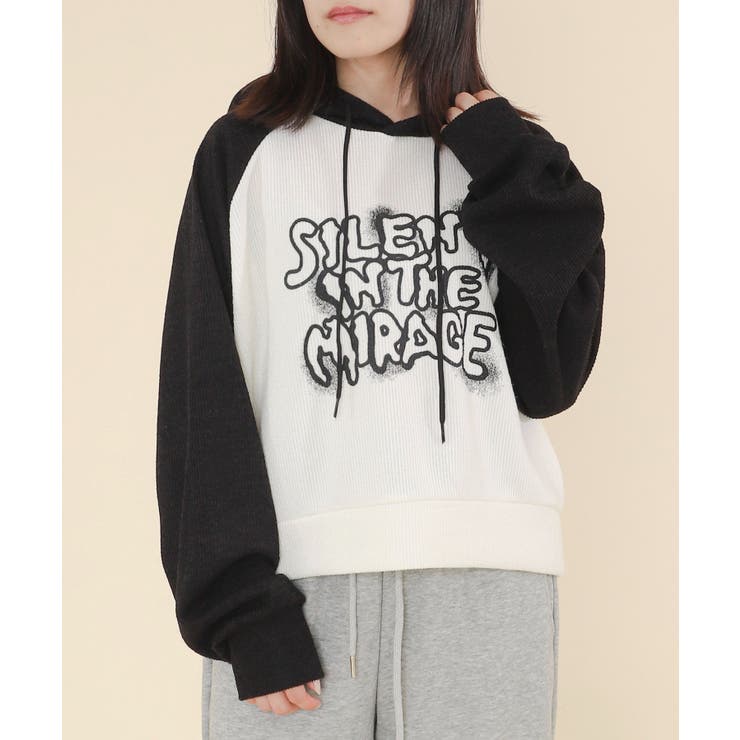 ラグランハンドライトロゴパーカー | WEGO【WOMEN】 | 詳細画像3 