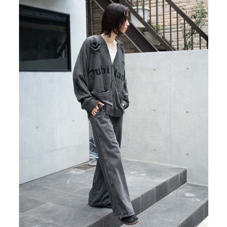 ダメージジャガードカーディガン | WEGO【MEN】 | 詳細画像4 
