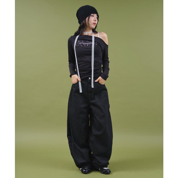 サイドギャザースタッズTOP | WEGO【WOMEN】 | 詳細画像11 