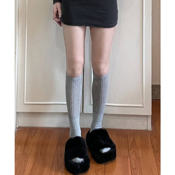 グレー | ルーズフィットリブソックス | WEGO【WOMEN】