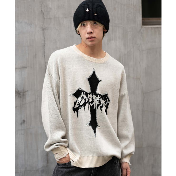 ダメージジャガードプルオーバー | WEGO【MEN】 | 詳細画像20 