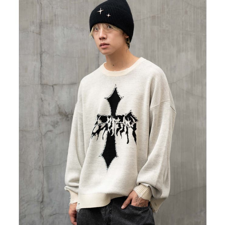 ダメージジャガードプルオーバー | WEGO【MEN】 | 詳細画像21 