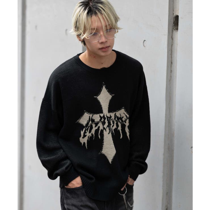 ダメージジャガードプルオーバー | WEGO【MEN】 | 詳細画像27 