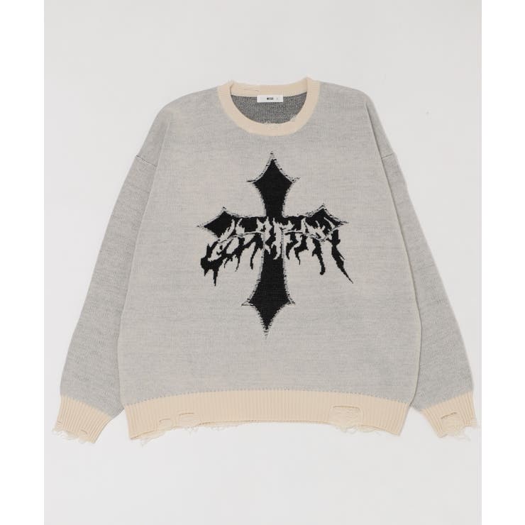 ダメージジャガードプルオーバー | WEGO【MEN】 | 詳細画像33 