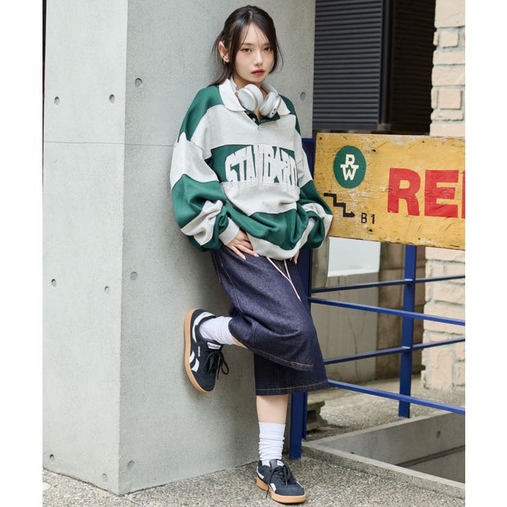 カレッジロゴラガースウェット | WEGO【MEN】 | 詳細画像5 