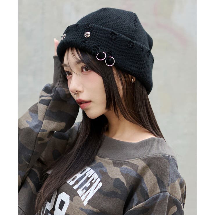 メタルチャームニットキャップ | WEGO【MEN】 | 詳細画像3 