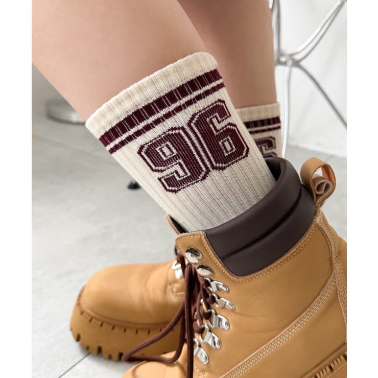 ナンバリングラインリブソックス | WEGO【WOMEN】 | 詳細画像4 