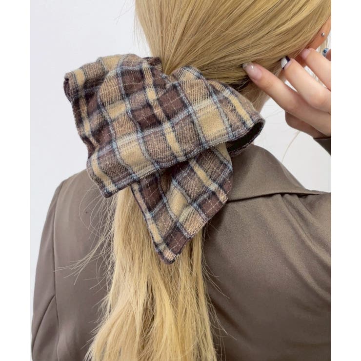 Lチェックスクエアシュシュ | WEGO【WOMEN】 | 詳細画像2 