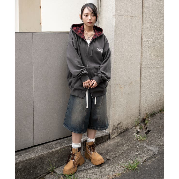 チェックZIPパーカー[品番：WG010096339]｜WEGO【MEN】（ウィゴー）の